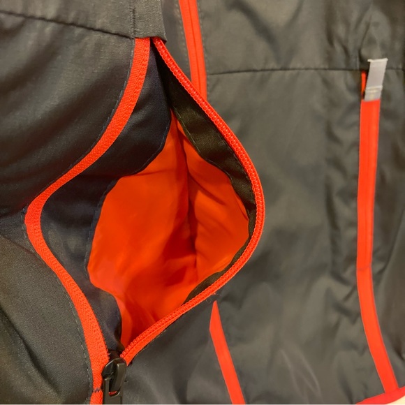 Champion Gray and Orange Windbreaker Jacket Size Youth Large 12 /14 - Picture 4 of 6